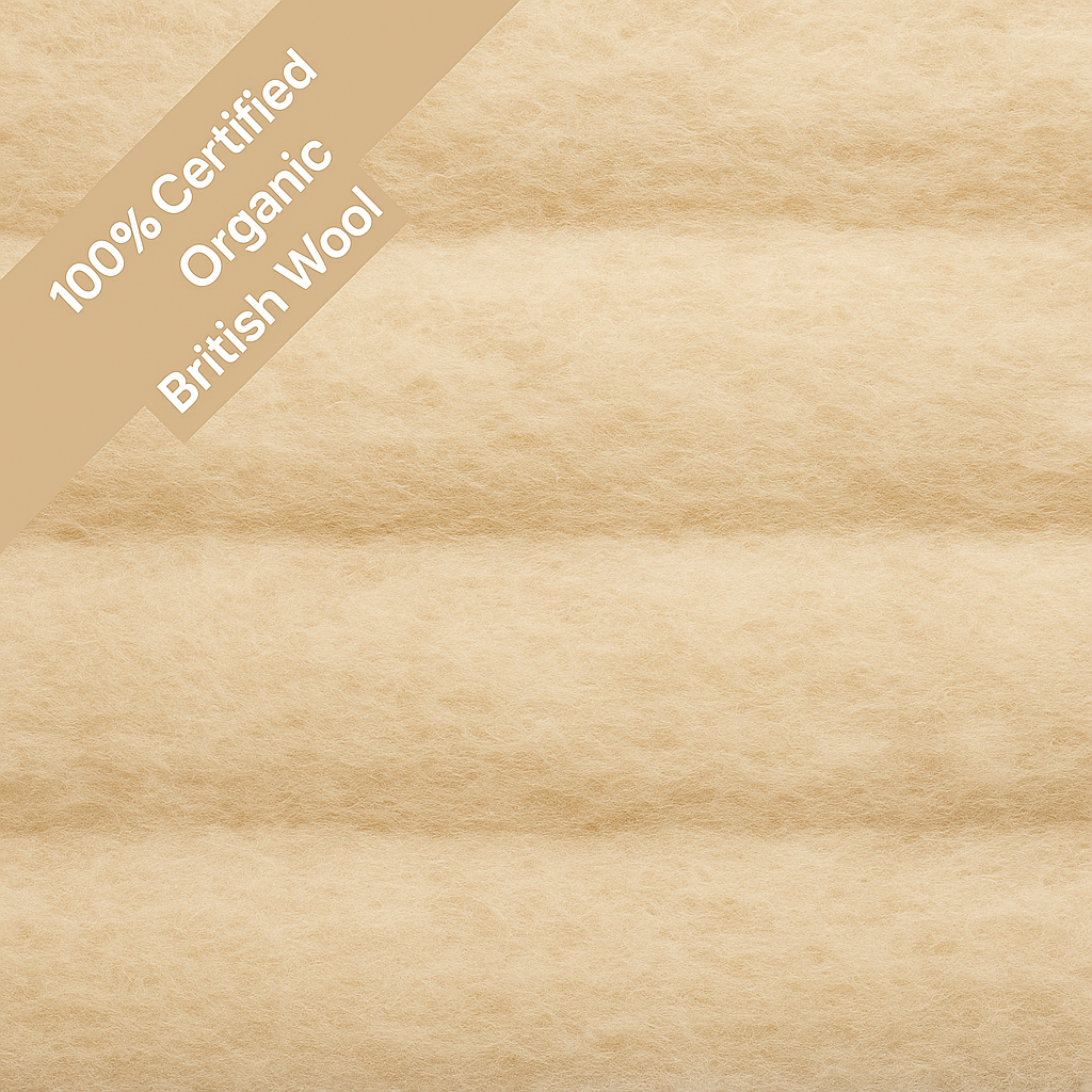 100% Organic Wool & Suvin Gold Organic Cotton 2000 Pocket Spring Hand Tufted Mattress